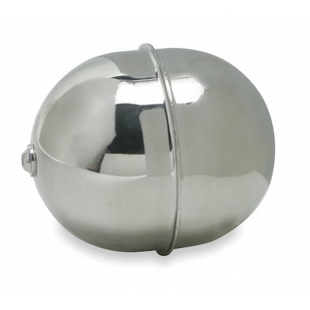 Naugatuck Float Ball, SS, Oblong Shape, 5" L, 6.00 oz. GR4X52516304SSI