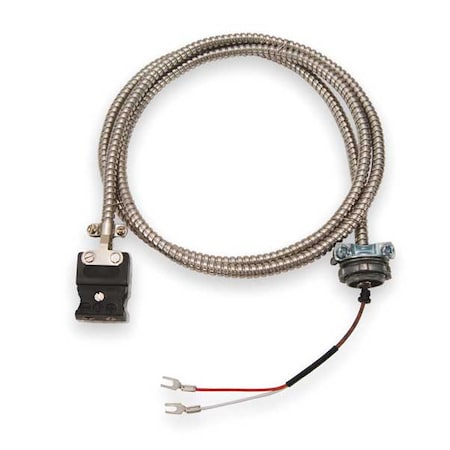 Tempco Thermocouple Ext Wire, J, 20AWG, Str, 10Ft ECA00071