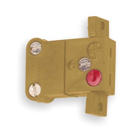 Tempco Panel Jack, K, Yellow, Miniature 2 Pin TCA-102-144