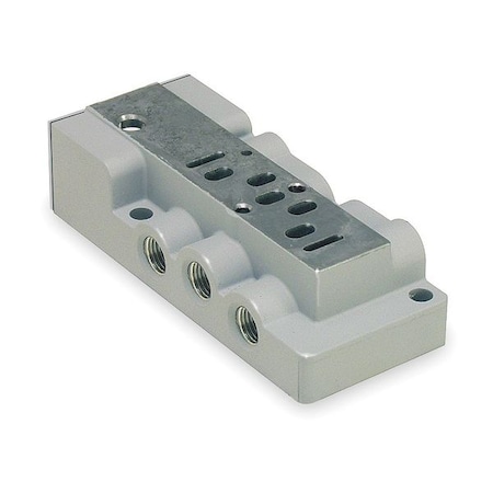 Parker Subbase, Single, ISO Valve 15407-1, 1/8NPT PL02-01-80