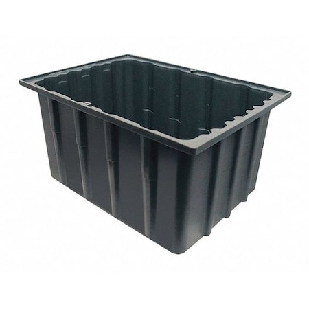 Cortech Stack & Nest Storage Container, 15 gal, 23 in L x 17-1/2 in W x 11-1/2 in H, Gray, Polypropylene 7268