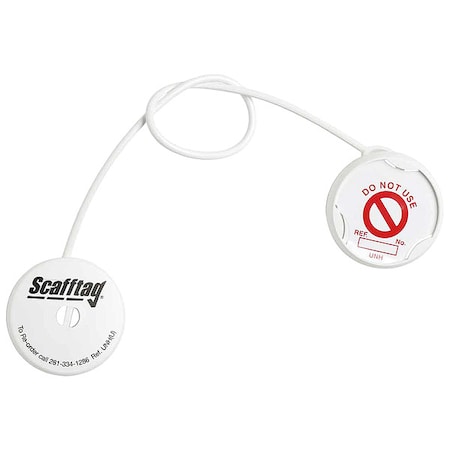Brady Tag, Do Not Use, Plastic, Red on White, Circle, 20 PK UNI-UNH 12 P