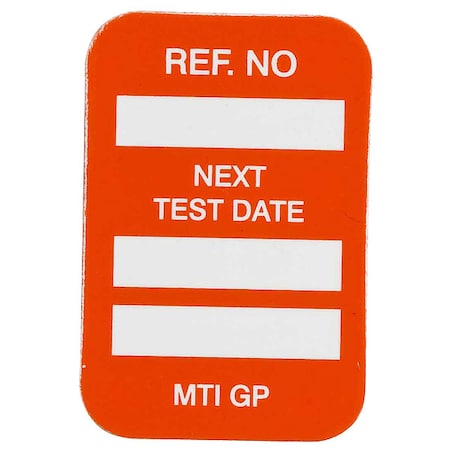 Brady Microtag(r) Inspection Insr, Vinyl, PK100, MIC-MTIGP R MIC-MTIGP R