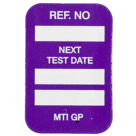 Brady Microtag(r) Inspection Insr, Vinyl, PK100, MIC-MTIGP P MIC-MTIGP P