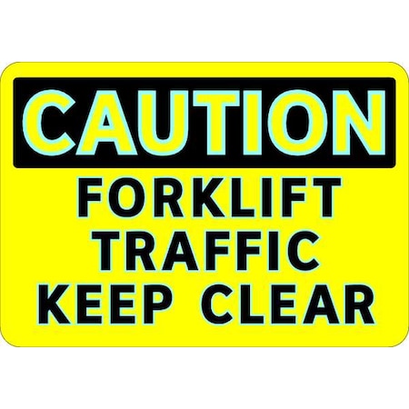 Brady Caution Sign, 7 in H, 10 in W, Aluminum, Rectangle, English, 102460 102460
