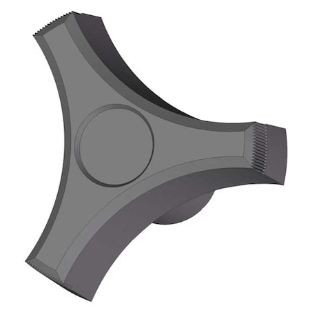 Innovative Components Three Prong Knob, 3/8-16 Thread Size, 1.125"L, Steel GN6C----RT5B-21