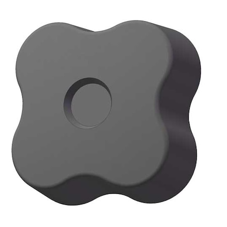 Innovative Components Soft Touch Four Lobe Knob, 3/8-16 Thread Size, 1"L, Steel GN6C----4S5BS21