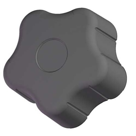 Innovative Components Soft Touch Star Knob, 3/8-16 Thread Size, 2-3/8" Dia., Blind Tap GN6C----R7SB-21