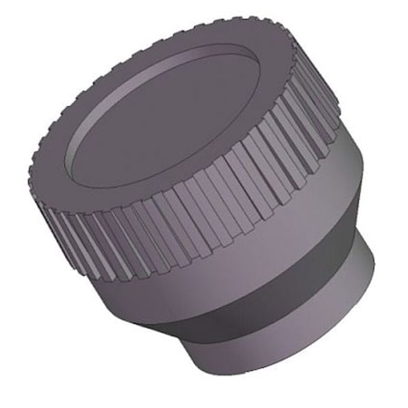 Innovative Components Knurled Knob, 10-24 Thread Size, 1/2"L, Zinc Plated GN04----K2-L-21
