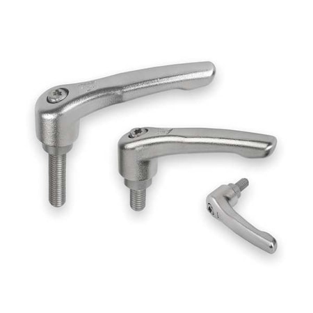 KIPP Adjustable Handle, Size: 3 3/8-16X50, Entirely Stainless Steel, Electropolished K0124.3A4X50