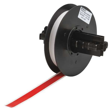 Brady Label Tape Cartridge, Red, Labels/Roll: Continuous 113199