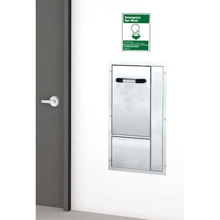 Guardian Equipment Plumbed Eyewash, Wall Mount, Plumbed, 33 in H., 17 3/4 in W GBF1735DP