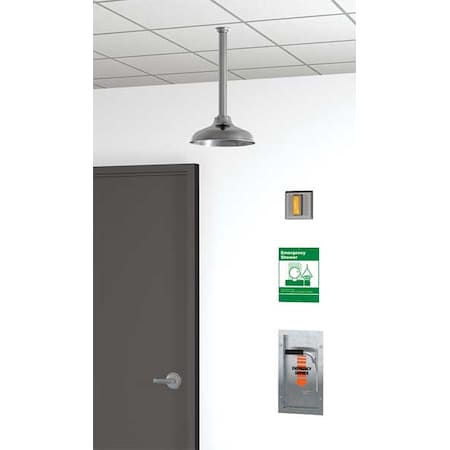 Guardian Equipment Emergency Shower, Recessed, 20 gpm GBF1670