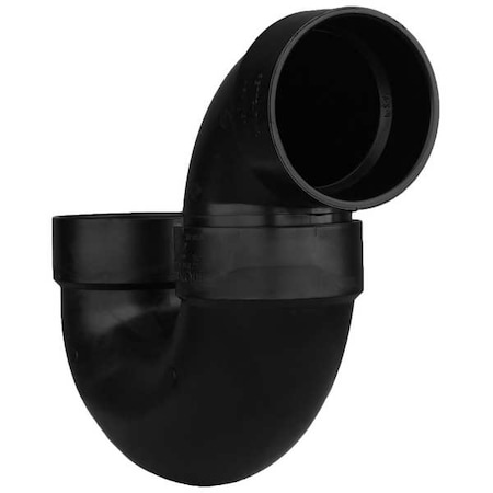 p-chan  Zoro Select P-Trap with Solvent Weld Joint, 4 In Hub 02231 | Zoro