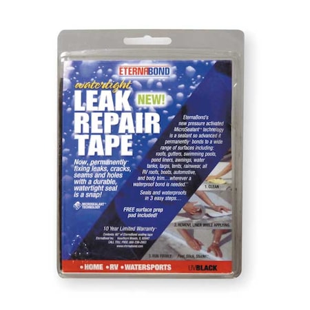 Eternabond Roof Repair Tape Kit, 4 In x 5 Ft, Black UVB-4-5 Kit