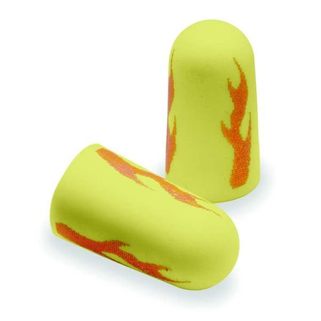 3M Disposable Uncorded Ear Plugs, E-A-Rsoft Yellow Neons Blasts, Bullet Shape, NRR 33 dB, 200PK 312-1252