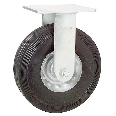 Zoro Select Rigid Semi-Pneumatic Caster, 8 in., 350 lb 3G118