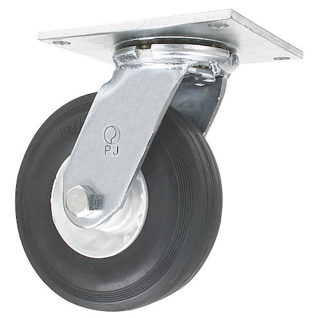 Zoro Select Swivel Semi-Pneumatic Caster, 8 in, 350 lb 3G119