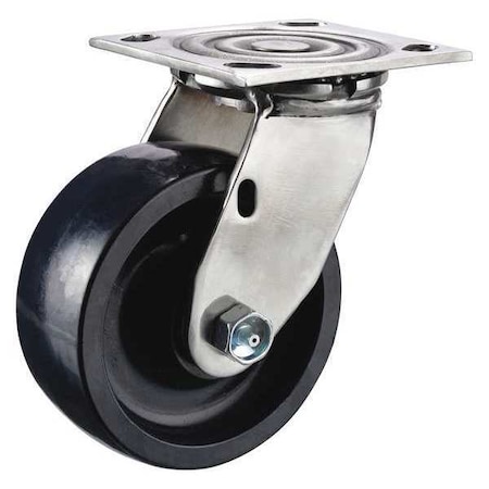 Zoro Select Swivel Plt Cstr, 1000 lb., Stainless Steel P21SX-U050D-14-001