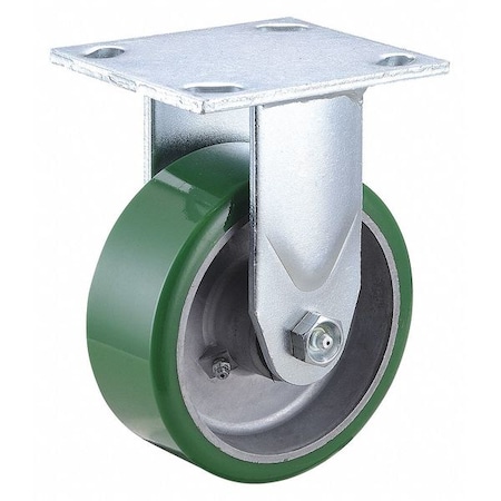 Zoro Select Rgd NSF-Listed Plate Cstr, Polyurethane, 5 in, 1050 lb 3G138