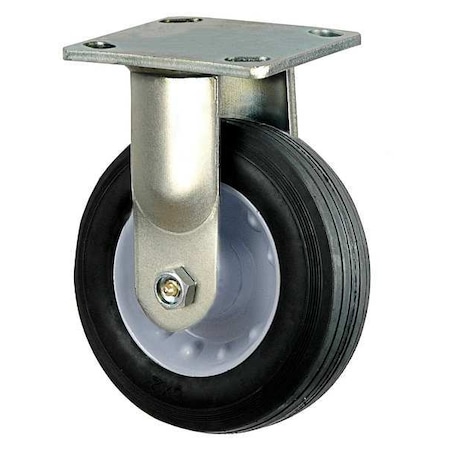 Zoro Select Rigid Semi-Pneumatic Caster, 6 in., 200 lb 3G150