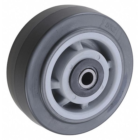Zoro Select Caster Wheel, 5 in., 750 lb., Gray Core XA0520112
