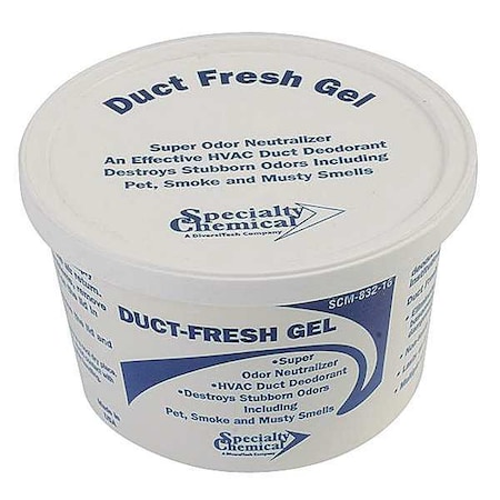 Diversitech Duct Odor Neutralizer, Gel, 16 oz., White DUCT-FRESH-16
