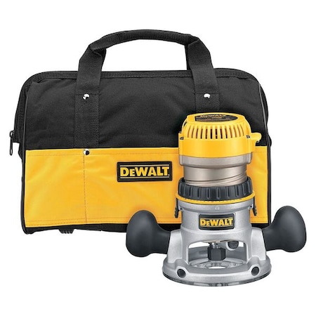 Dewalt 2-1/4 HP (maximum motor HP) EVS Fixed Base Router Kit with Soft Start DW618K