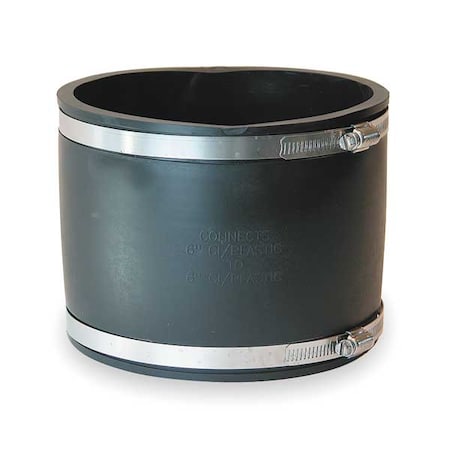 Fernco Flexible Coupling, For Pipe Size 6" x 6" 1056-66