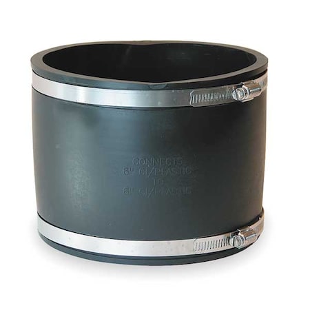 Fernco Flexible Coupling, For Pipe Size 5" x 5" 1056-55