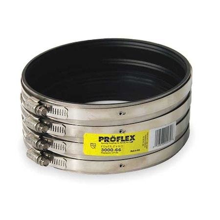 Fernco Shielded Coupling, Pipe Size 6" 3000-66