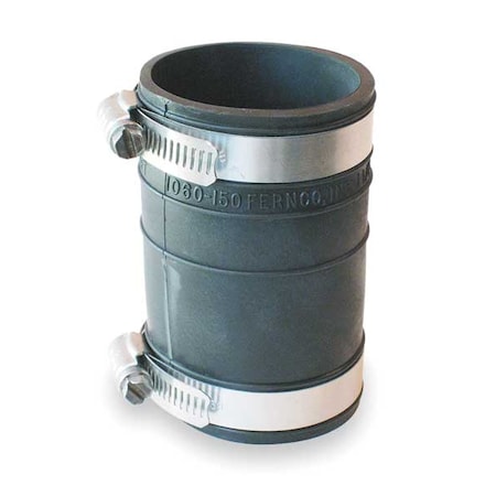 Fernco Flexible Coupling, Pipe Size 1-1/2x1-1/2" 1060-150
