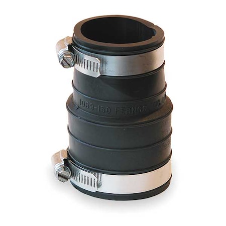 Fernco Flexible Coupling, Pipe Size 1-1/2x1-1/2" 1059-150