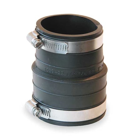 Fernco Flexible Coupling, For Pipe Size 2" x 2" 1059-22