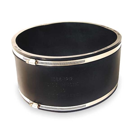 Fernco Flexible Coupling, For Pipe Size 10x10" 1056-1010