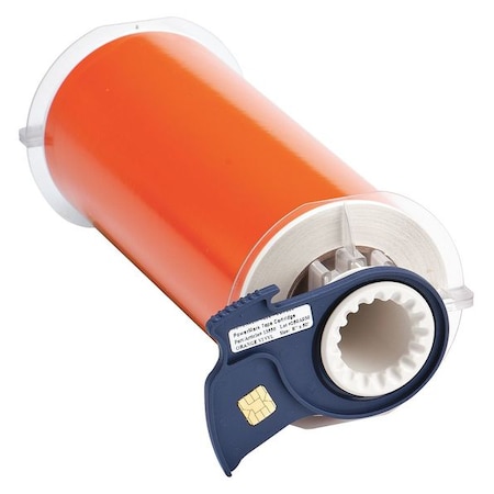 Brady Label Tape Cartridge, Orange, Labels/Roll: Continuous 13556