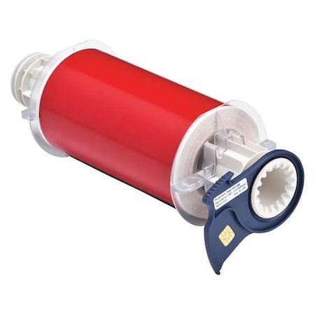 Brady Label Tape Cartridge, Red, Labels/Roll: Continuous 13601