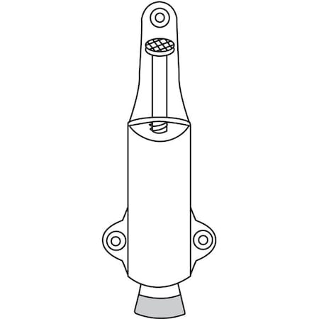 Rockwood Plunger Door Holder, Stn Brnze, Cast Brass 459.10