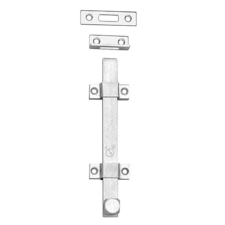 Rockwood Surface Bolt, Satin Chrome 580-8.26D