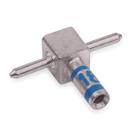 Abb Tee Connector, Male, 16 to 14 AWG, Blue TEE1614