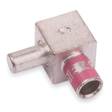Abb Flag Connector, Male, 1/0 AWG, Pink FLAG10