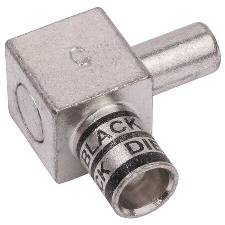 Abb Flag Connector, Male, 2/0 AWG, Black FLAG20