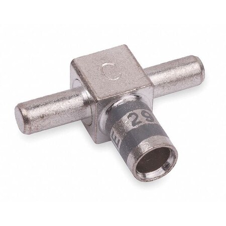 Abb Tee Connector, Male, 4 AWG, Gray TEE4
