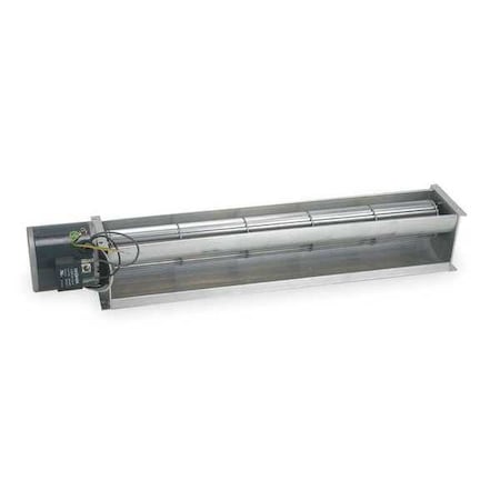 Dayton Rectangular Permanent Split Capacitor OEM Specialty Blower, Flange: Yes, Wheel Dia: 5-1/4", 115VAC