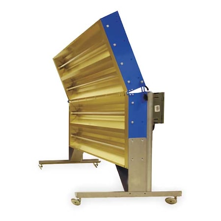 Fostoria Electric Infrared Heater, 1 or 3 Phase, Steel, 21,843 BtuH, 240V AC 6400 W HP-6-QT