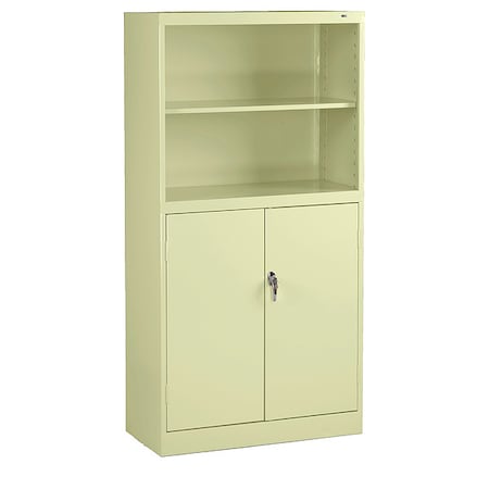 Tennsco Steel 72 in H, 36 in W, 18 in D, Champagne, Putty, 5 Shelves, 0 Drawers BCD18-72PY