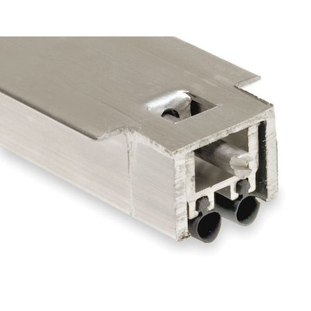 National Guard Automatic Door Bottom, 3/8x48In, Aluminum 320S-4