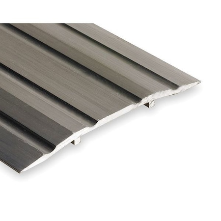 National Guard Saddle Door Threshold, Fluted Top , 4 ft. L, Aluminum 413-4