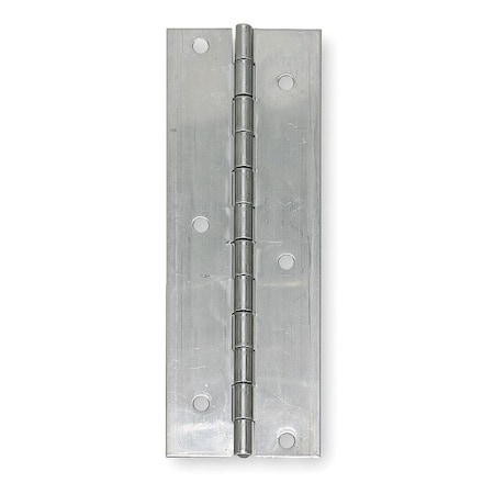 Zoro Select Door and Butt Hinge, Stainless Steel, Full Surface Mounting, 1 1/4 in Leaf W x 6 in Leaf H 3HTR9