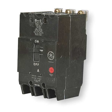 Ge Molded Case Circuit Breaker, TEY Series, 30A, 3 Pole, 277/480V AC, 14kA at 277/480V AC TEY330